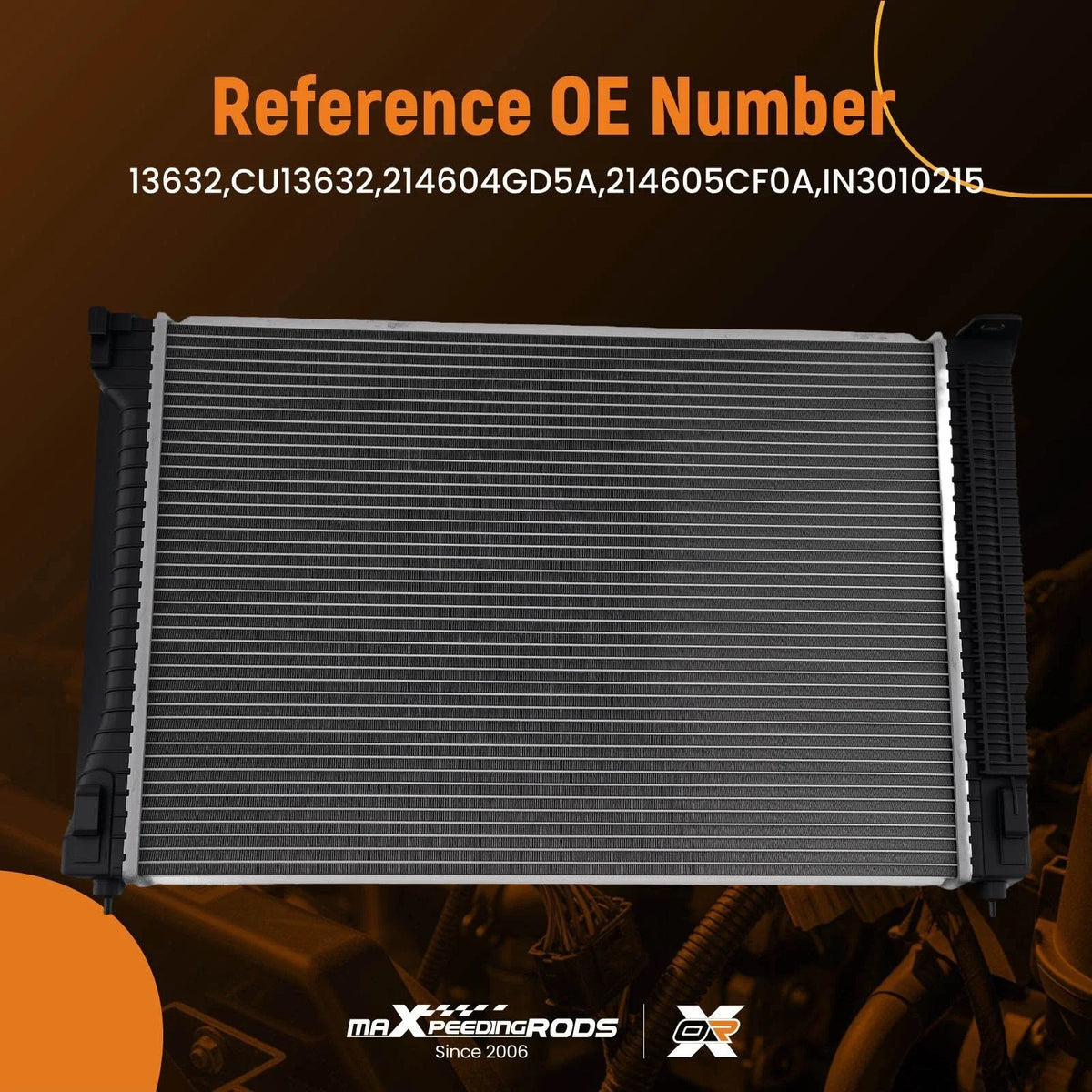 Aluminum Radiator for Infiniti Q50 (2016–2019) 2.0L Turbo AT 214604GD5A