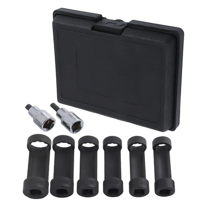 Universal 8pc Shock Absorber Strut Nut Socket Set with 1/2" Drive