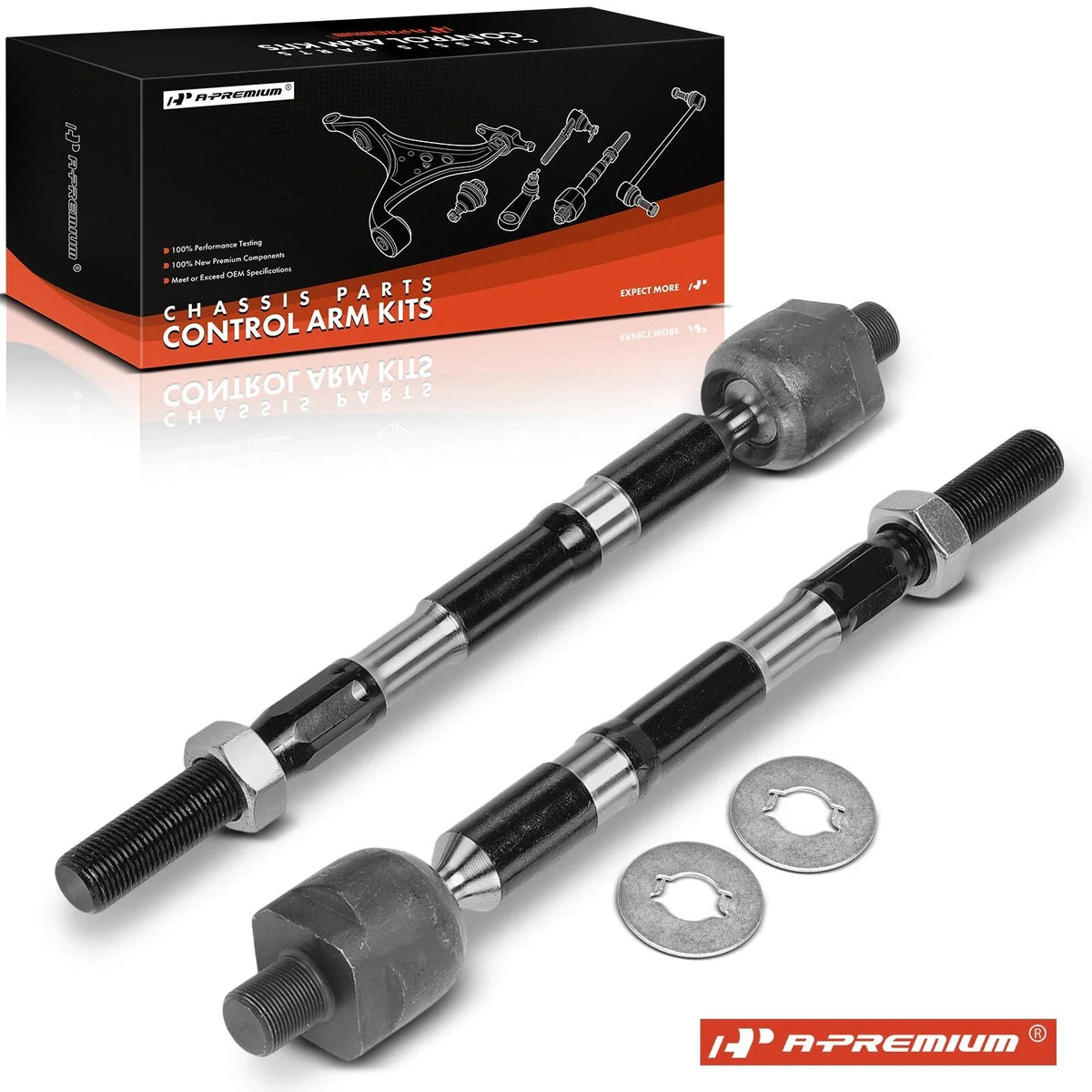 2X Front Inner Tie Rod End for Nissan Quest (2011–2017)