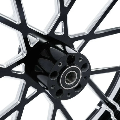 Front CNC Rim Hub 23''X3.5'' Single Disc for Harley Touring 1997-2021