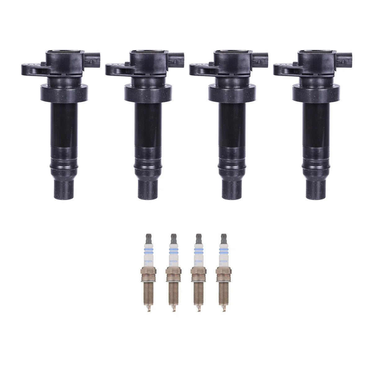 Set of 4 Ignition Coils & Spark Plugs for Kia Soul (2010–2019)