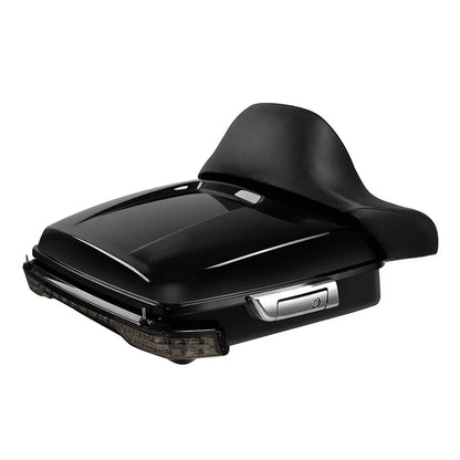 LED Chopped Trunk Backrest Pad for Harley Road Glide 2014-2026