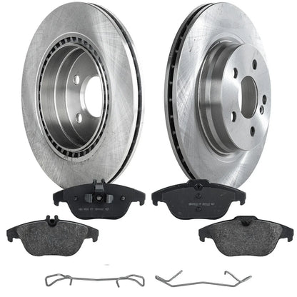 Brake Pads and Disc Rotors Kit for MB C Class E Coupe