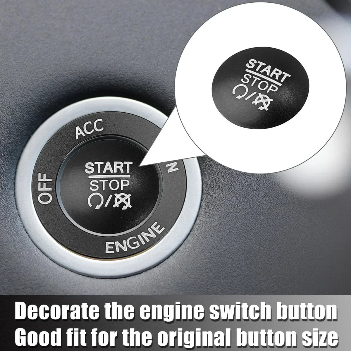 Engine Start Stop Push Button Cover Kit for Charger Challenger (2015-2023)