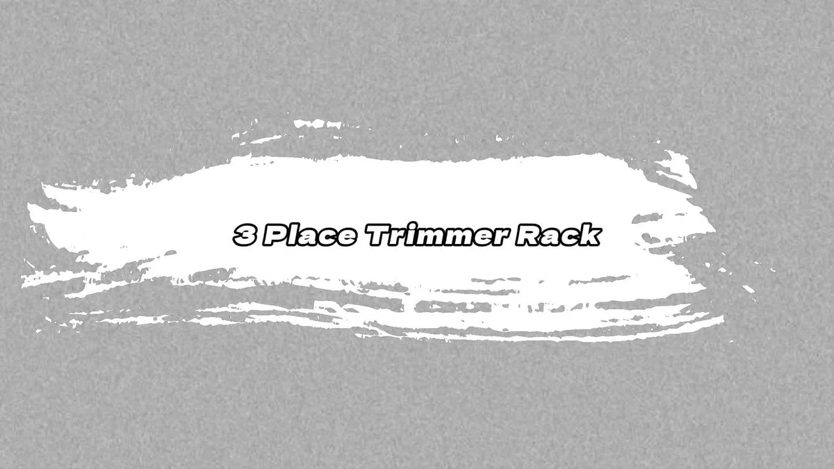 3 Place Weeder Edge Trimmer Rack for OPEN Landscape Trailer (Lockable)