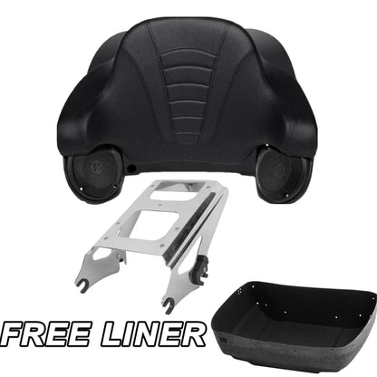 Trunk Pad Mount Rack Speakers for Electra Glide Harley 2009-2013