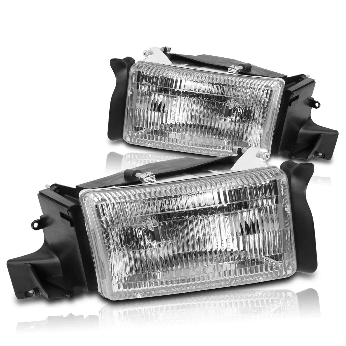 Direct Replacement Headlight for Dodge Ram 1500-3500 (1994–2002) Chrome Housing