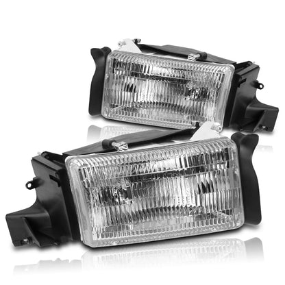 Direct Replacement Headlight for Dodge Ram 1500-3500 (1994–2002) Chrome Housing