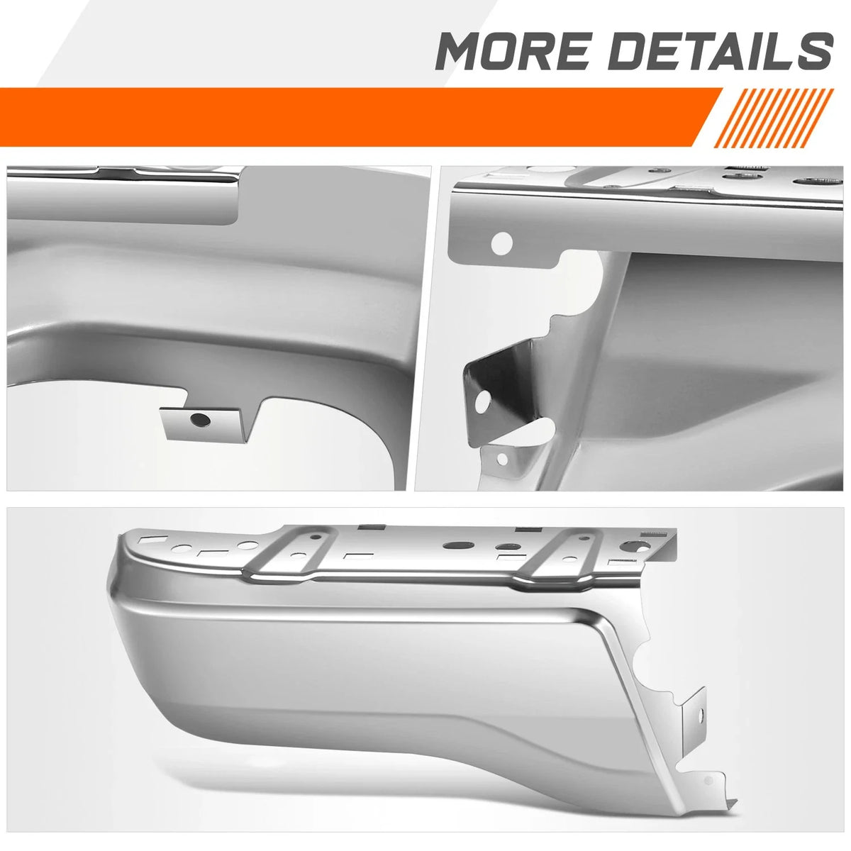 2019–2023 Ford Ranger Rear Left Chrome Bumper End Cap