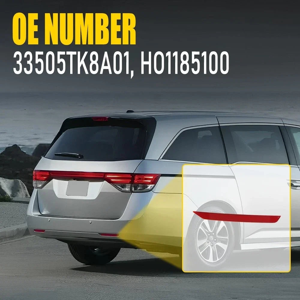 Right Passenger Side Rear Bumper Reflector Light for Honda Odyssey (2014–2017)