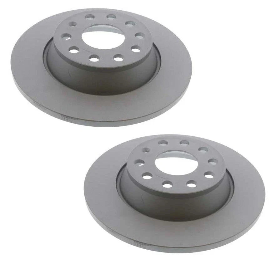 2X Zimmermann Rear Brake Disc Rotors 282mm for Audi A3 Q VW Eos Jetta (2006–2013)