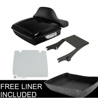 Chopped Trunk Backrest Mount Plate for Harley Street 1997-2008