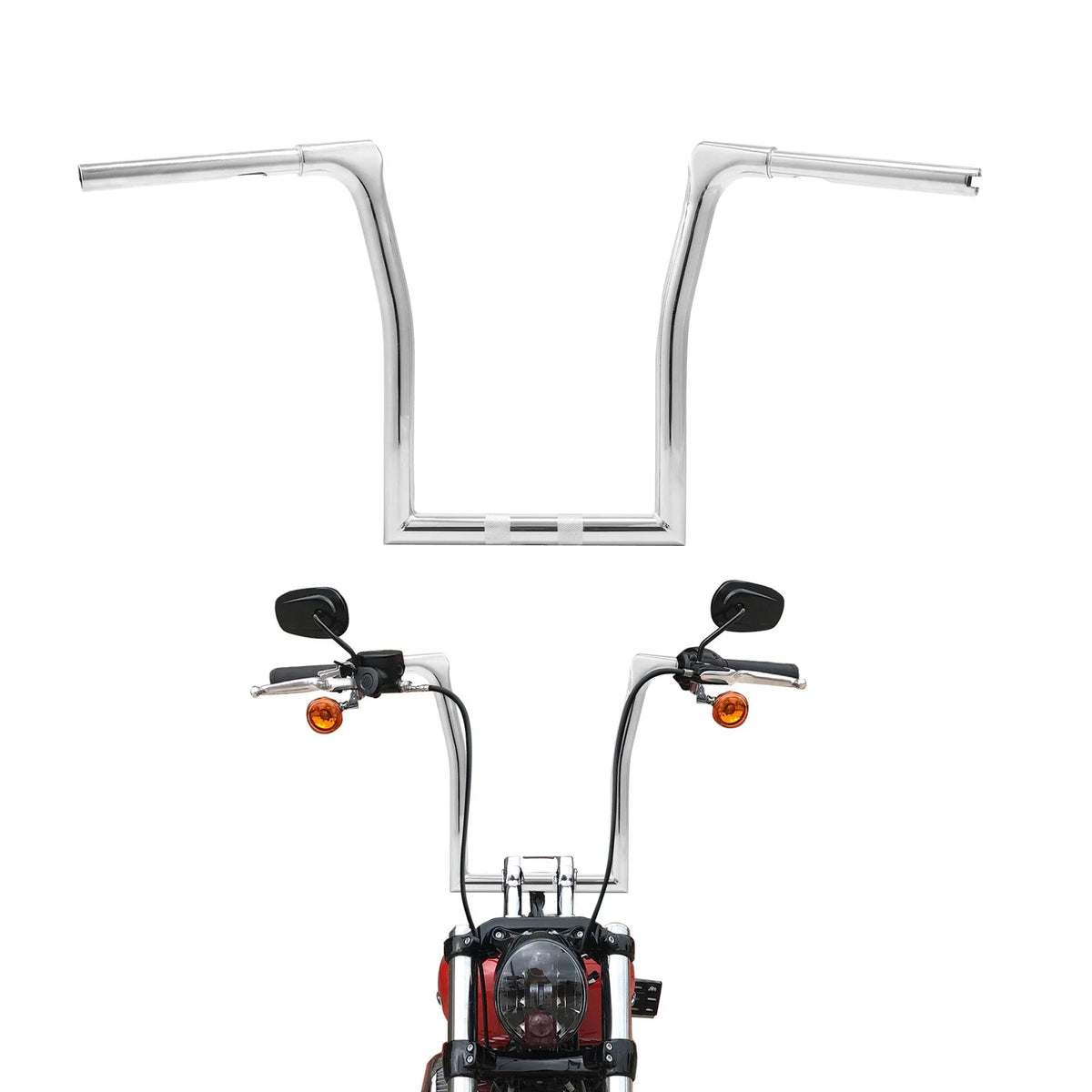 Chrome 14" Ape Hanger Handlebar for Road King Harley Softail