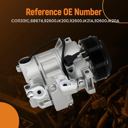 A/C Compressor with Clutch for Infiniti EX35 G35 (2007–2009)