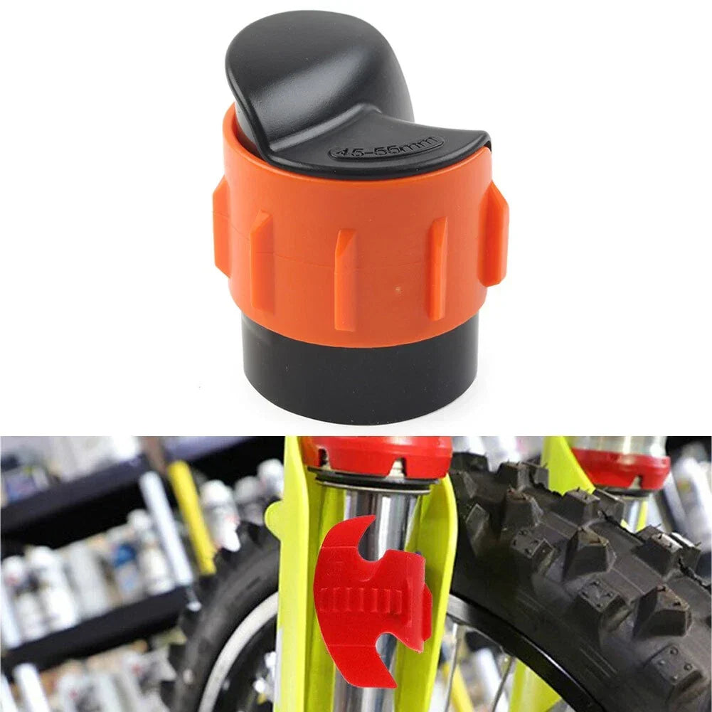 Oil Seal Cleaning Tool for Front Fork Shock Absorber - Universal Motor, Orange