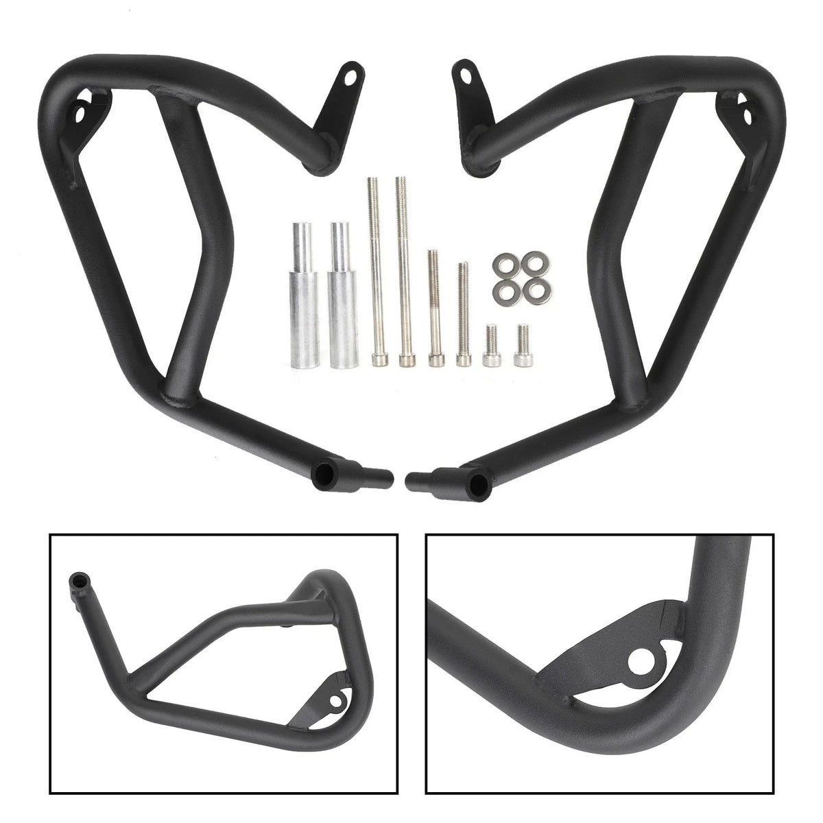 Crash Bar Lower Engine Guard in Steel Black for BMW S1000XR 2021-2022