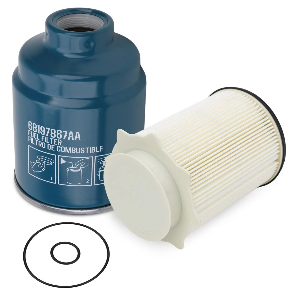 Fuel Filter Kit for Dodge Ram 2500 3500 4500 5500 6.7L Diesel (2013–2018)