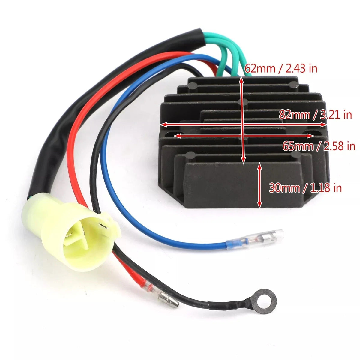 Regulator Rectifier 804278A12 for 75-90 HP Mercury 4 Stroke (2000-2005)