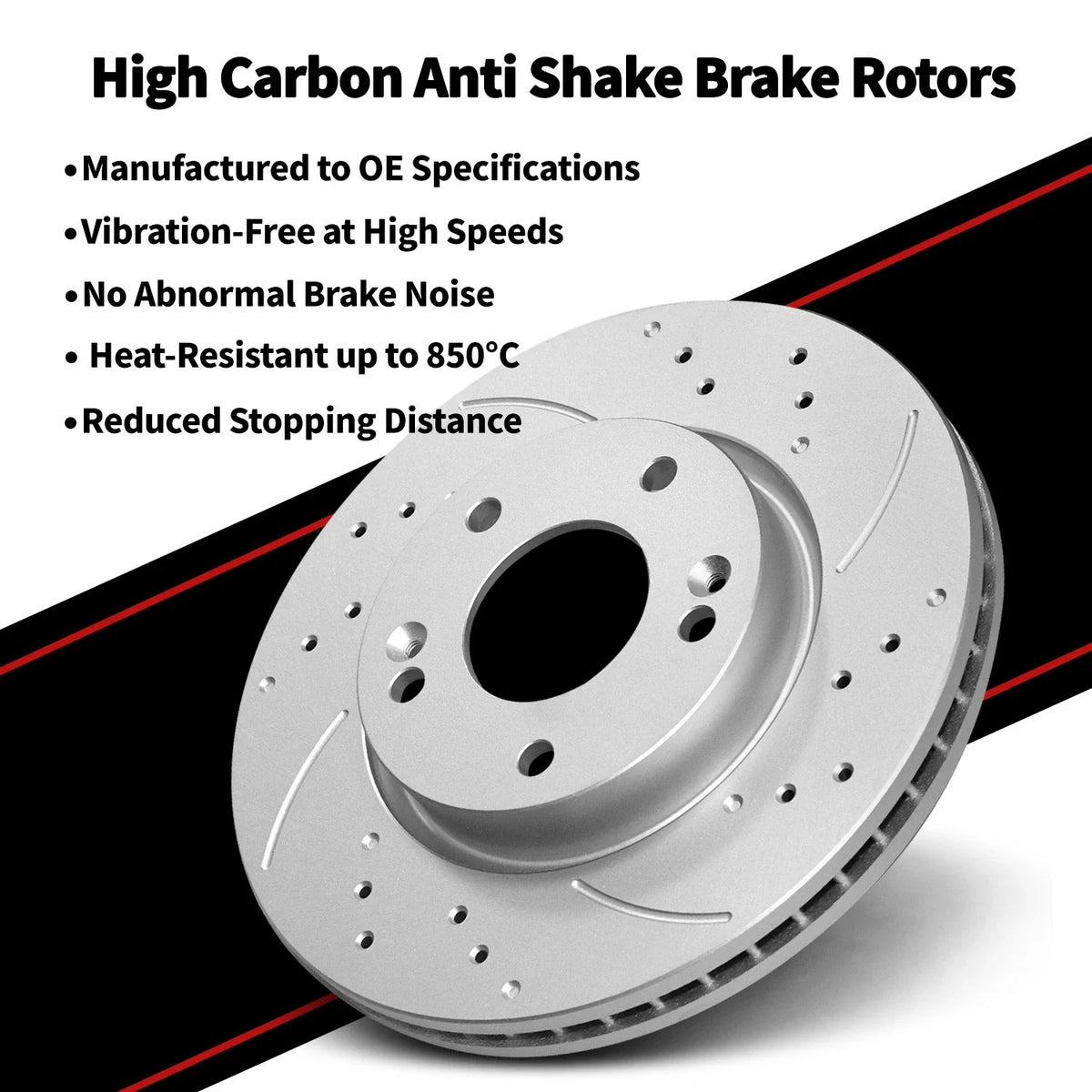 Front Brake Pads and Rotors Set for 2020-2022 Corolla & 2016-2022 Prius