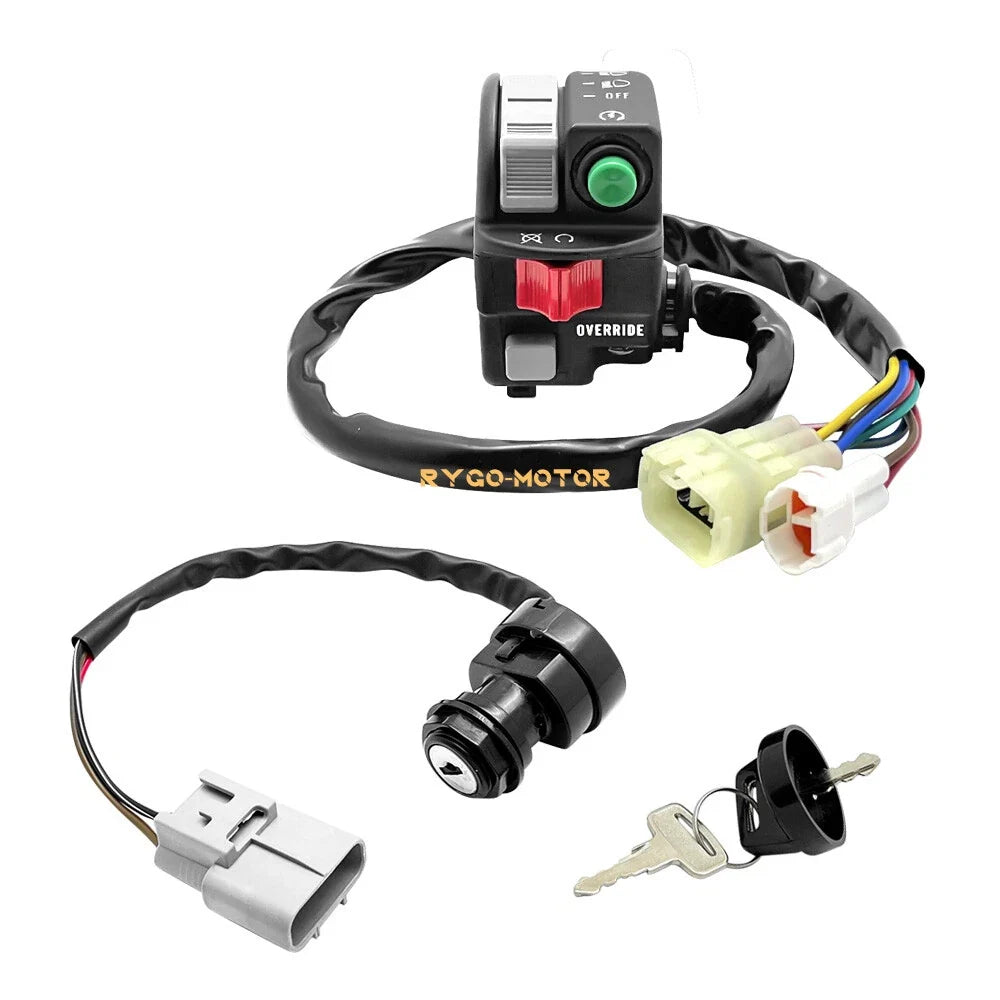 Handleabr Kill Switch & Ignition Key Switch for Yamaha Kodiak 450 700 (2016–2023)