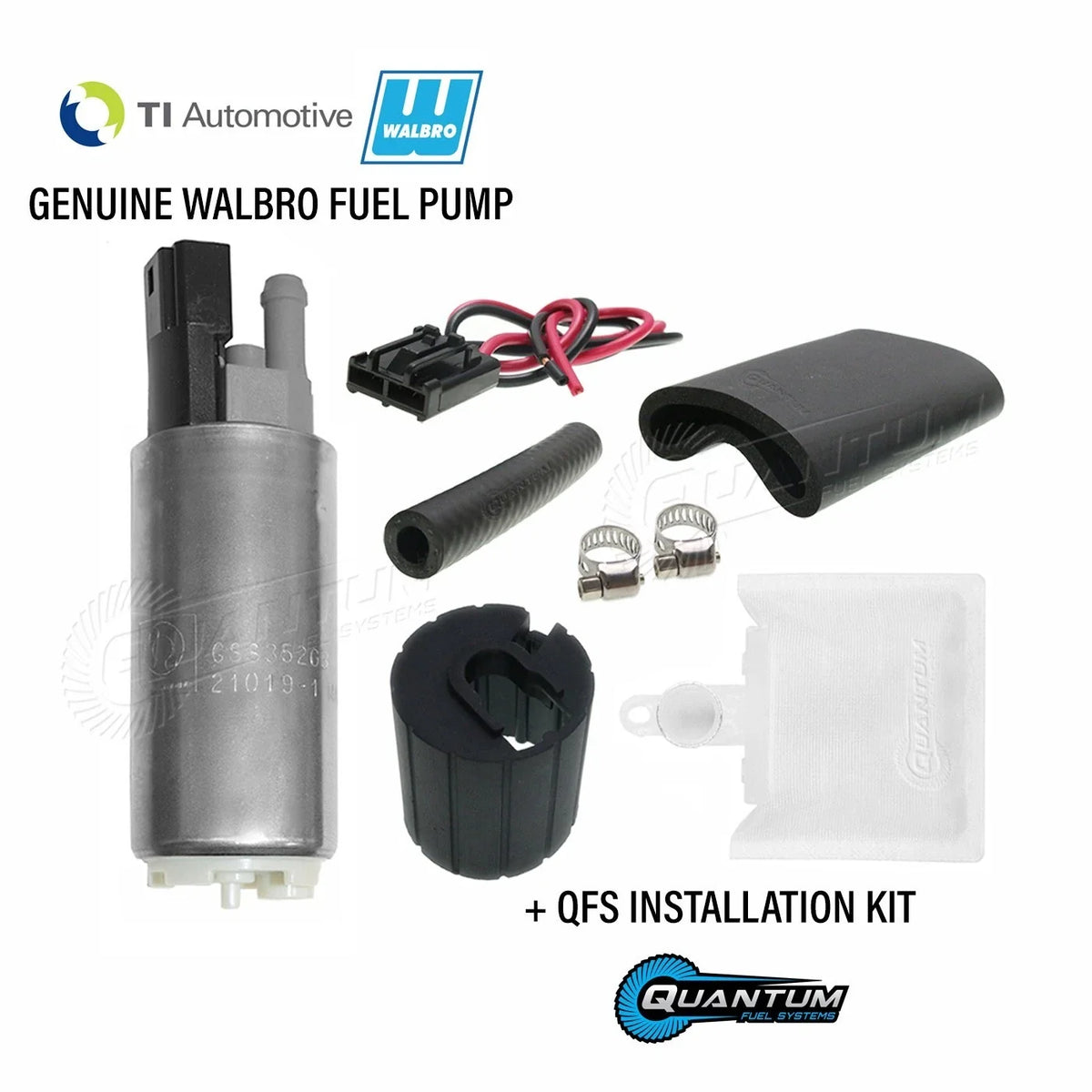 GSS342 Fuel Pump for Walbro/TI (255LPH) + QFS Kit