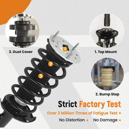 Complete Struts Shock Coil Spring for Land Rover LR2 (2008–2015) LR031665