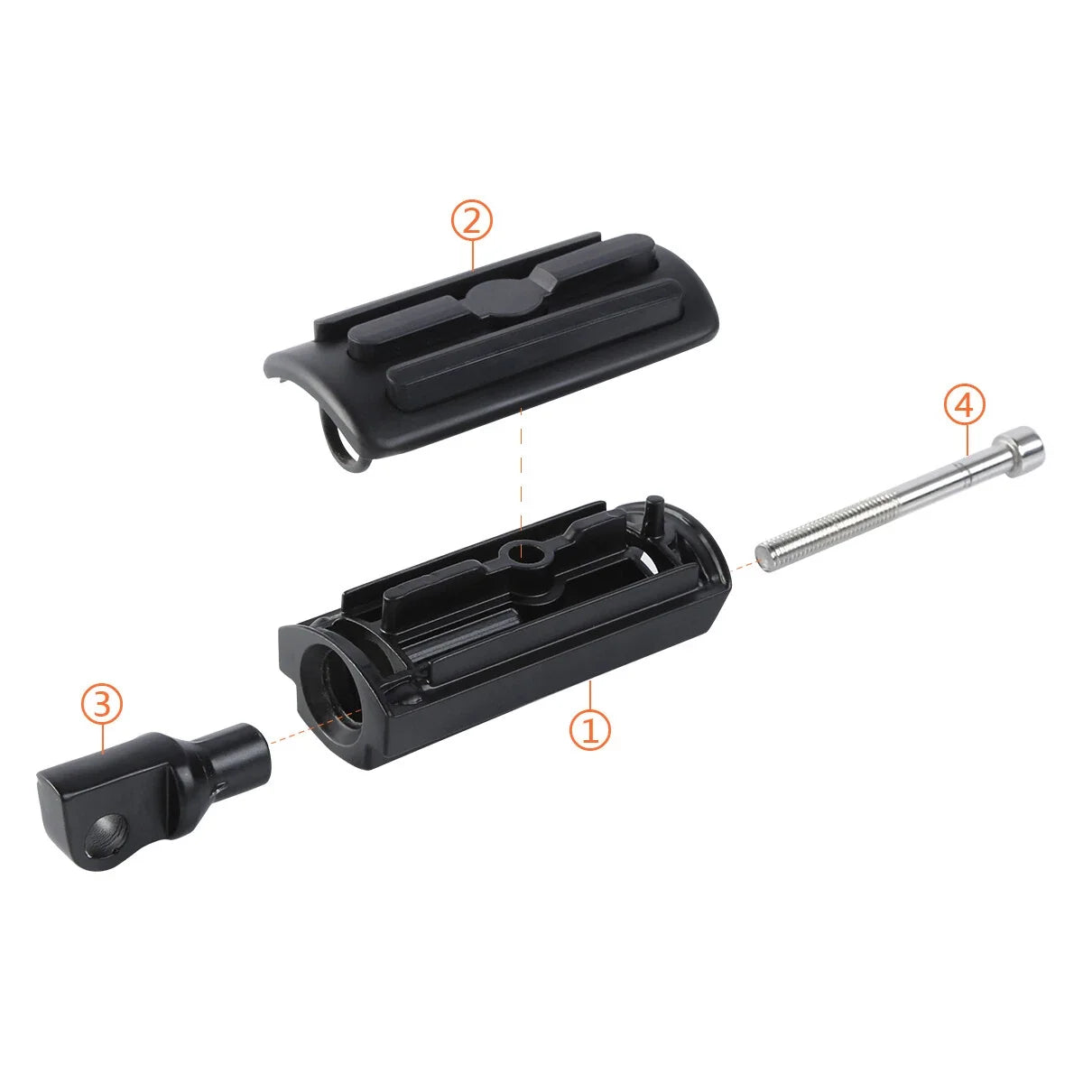 10mm Male Footpeg Mounts for Harley Touring Electra Glide
