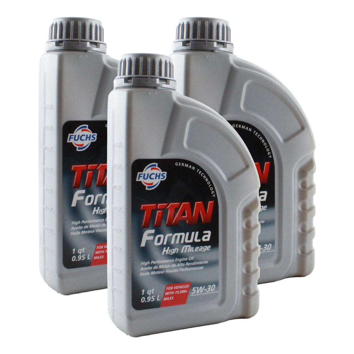 3X Fuchs Titan Formula High Mileage 5W-30 Engine Oil (3 Quarts)