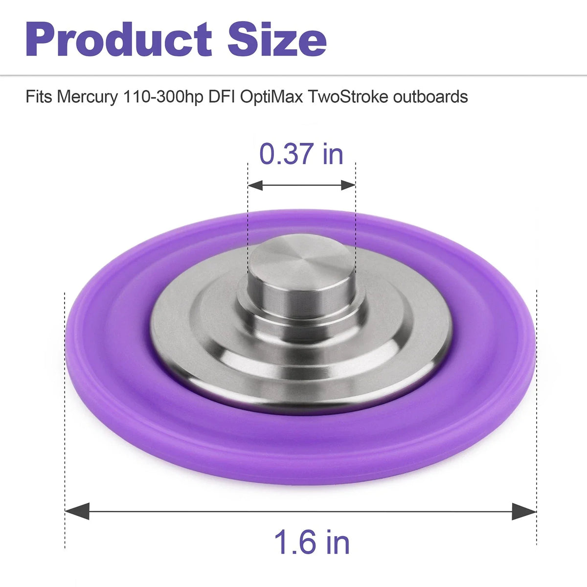 804533 Fuel Rail Tracker Diaphragm for Mercury OptiMax 110-300HP