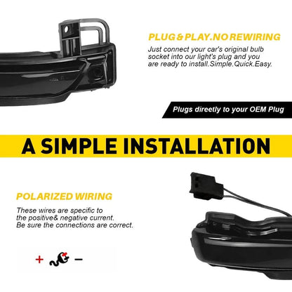 Dynamic LED Side Mirror Light Signal Lamp for Dodge Durango (2011–2023)