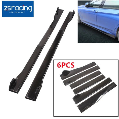 Side Skirt Extension 90IN for Universal Car Body Kit Lip Splitters