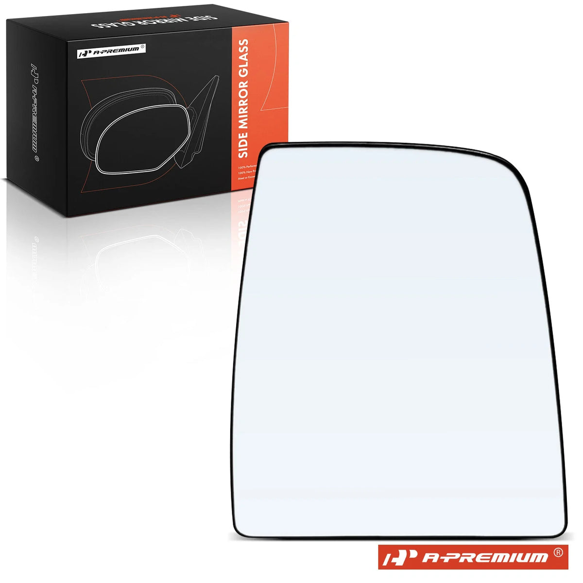 Passenger Upper Manual Mirror Glass for Ford Transit 150 250 (2015–2020)