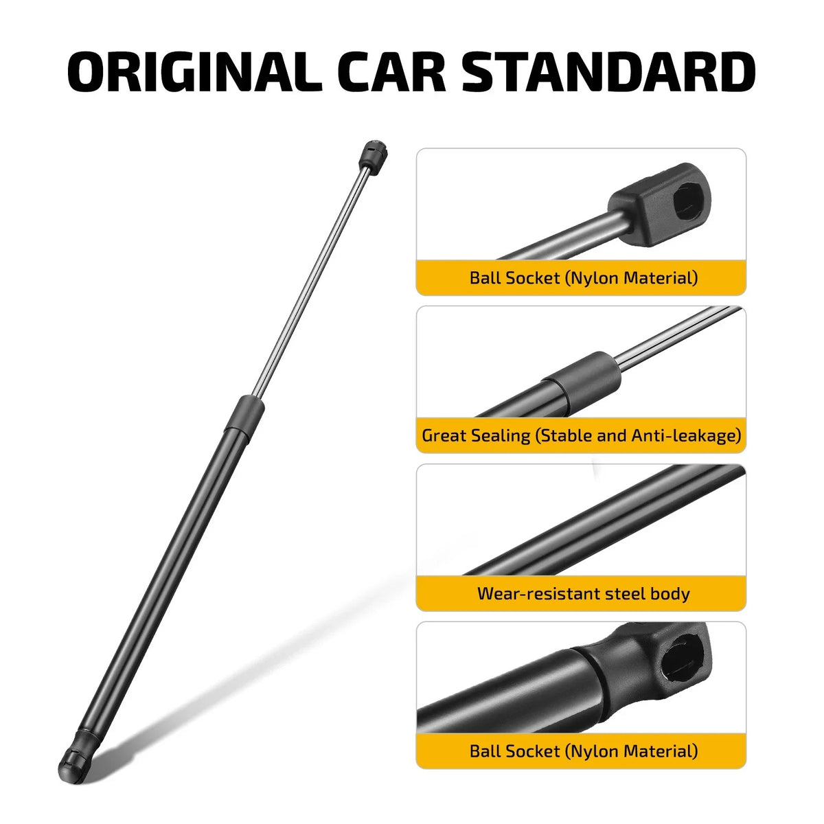 Black Tonneau Cover Gas Strut 23" 80lb/355N (ML3870)