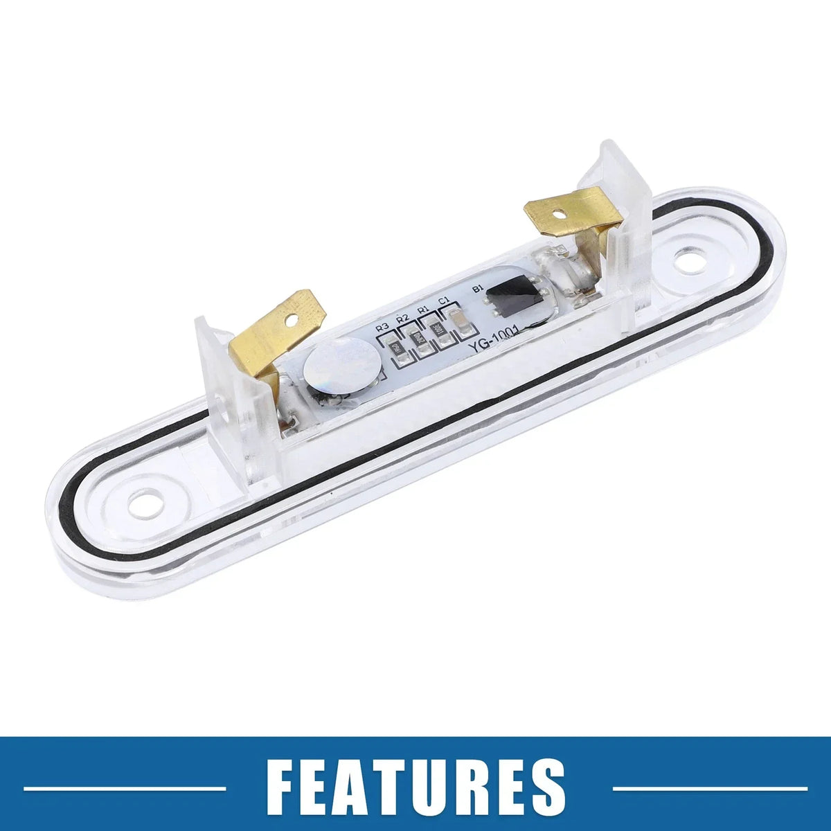 LED License Plate Lights - White, Set of 2 for Mercedes-Benz C220 2001-2010