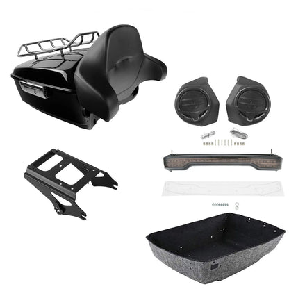 Backrest Speakers for Harley Touring Light Rack (2009-2013)