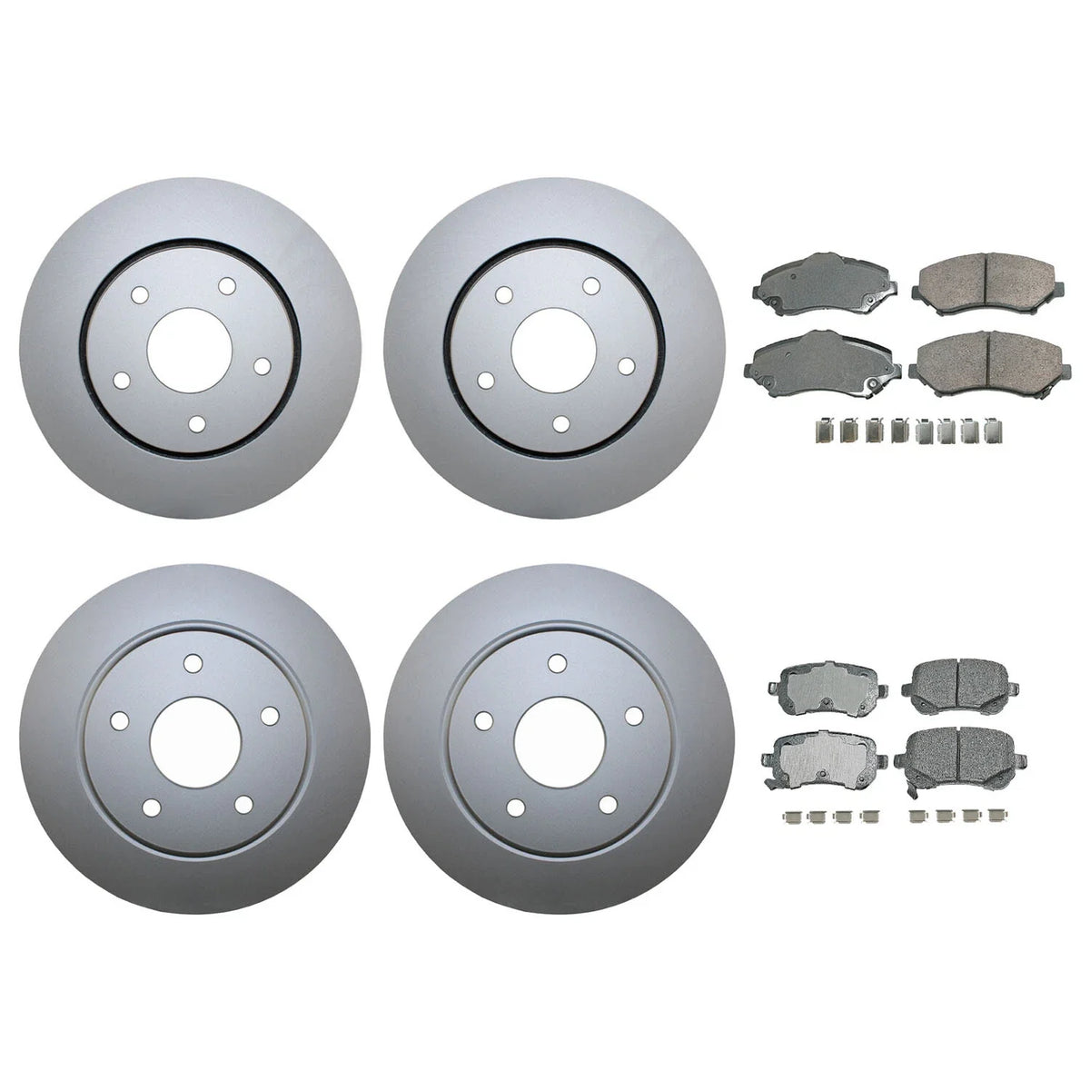 Disc Rotors & Akebono Pads Front & Rear Brake Kit for Chrysler Dodge VW
