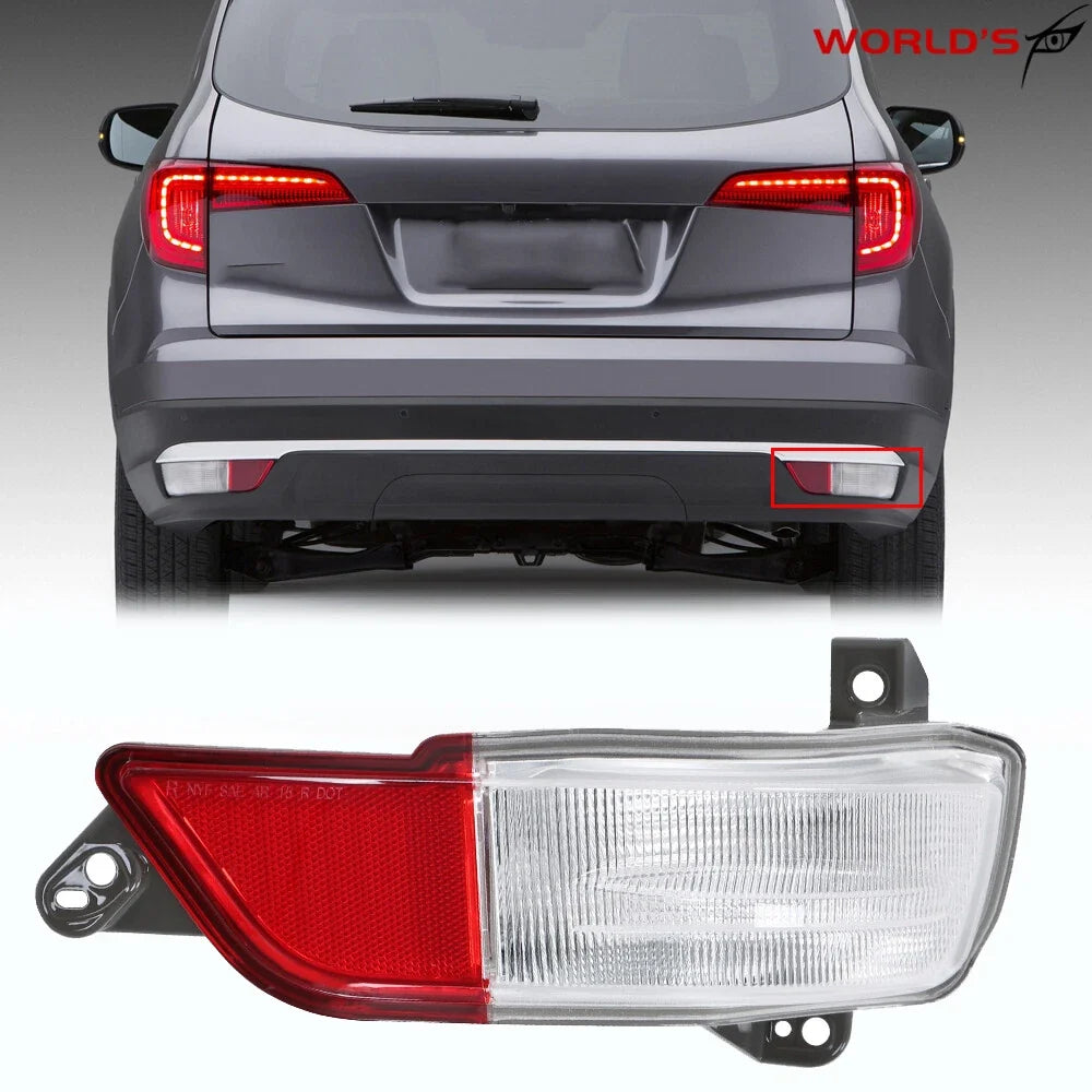 Halogen Back Up Light for Honda Pilot (2016–2018) Clear Lens Right Side