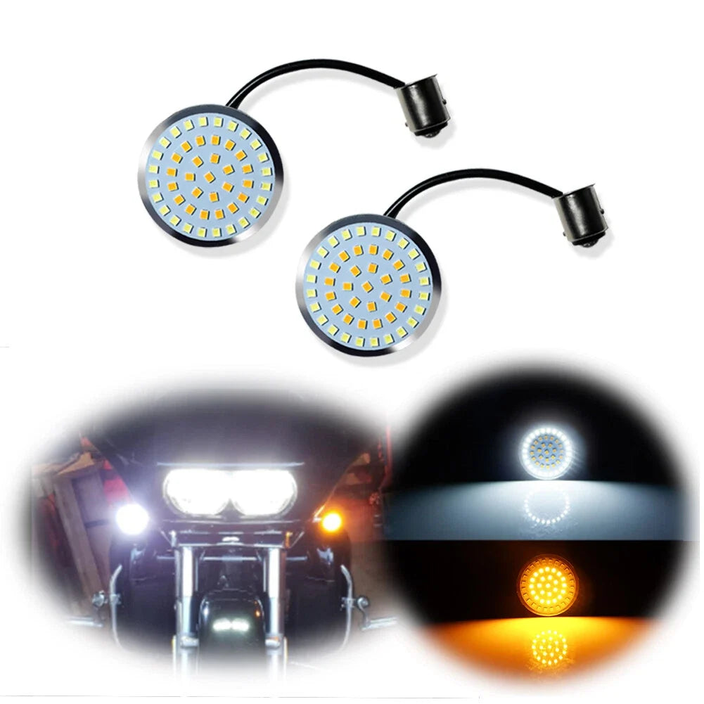 LED Front Turn Signal Lights for Harley Davidson Dyna Softail (2012–2017)