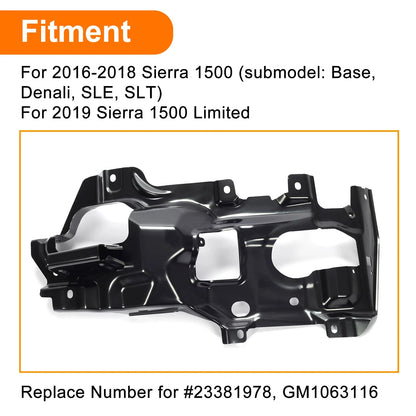 Bumper Support Bracket RH Front for Sierra 1500 2016-2018 #23381978