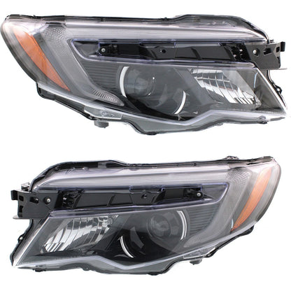 Set of 2 Headlights for Honda Pilot (2016–2018) Halogen w/ Bulb