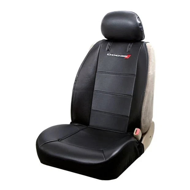 Sideless Seat Cover for Ram Truck (Vinyl, Black, Embroidered)