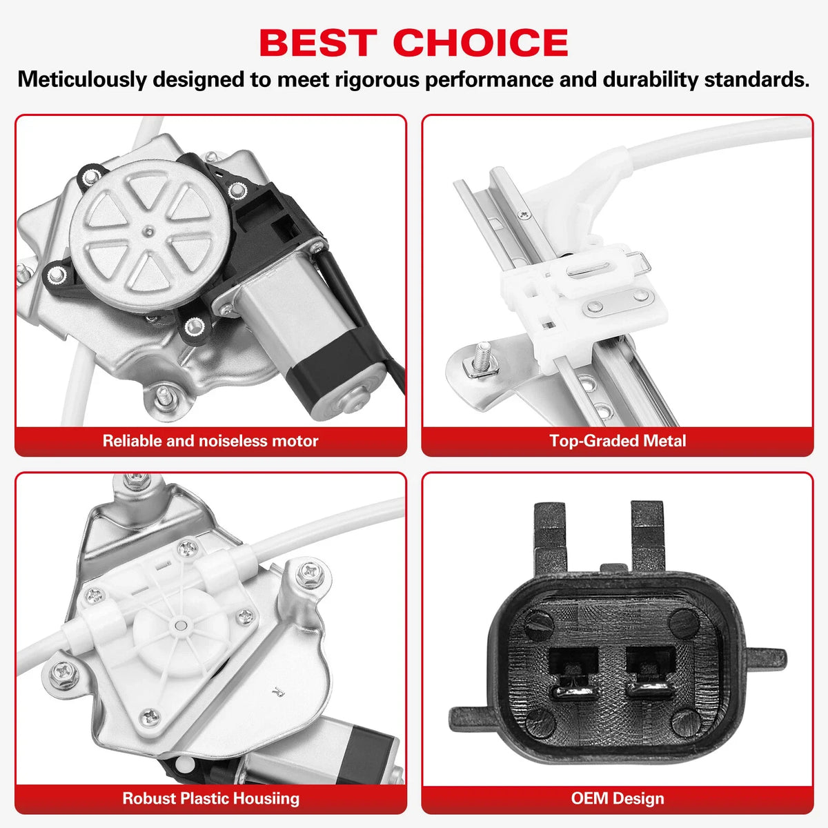 Power Window Regulator with Motor for Jeep Liberty (2002–2007)