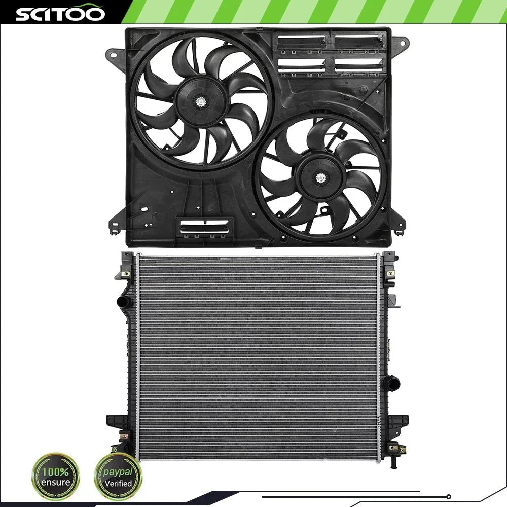 Cooling Fan Kit with Radiator for Ford Edge 2015-2021, Lincoln MKX 2016-2018
