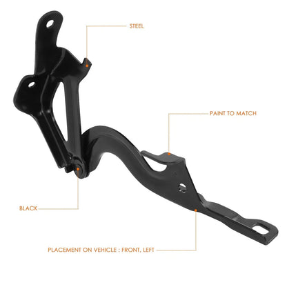 Hood Hinge - Left Driver Side Steel for Chevy Malibu Limited 2013-2016