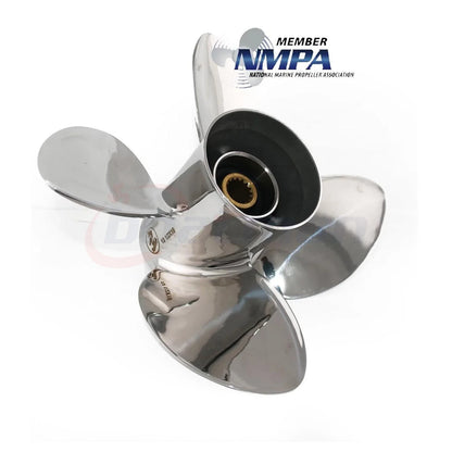 Boat Propeller 4-Blade Stainless for Mercury 40-140HP (Spitfire X7)