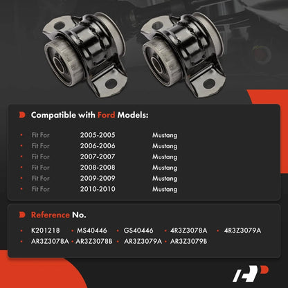 Rearward Lower Control Arm Bushings - 2X for Ford Mustang 2005-2010