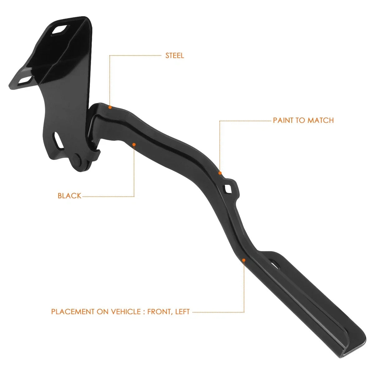 Hood Hinge Left Driver Side Steel for Chevy City Express 2015-2018