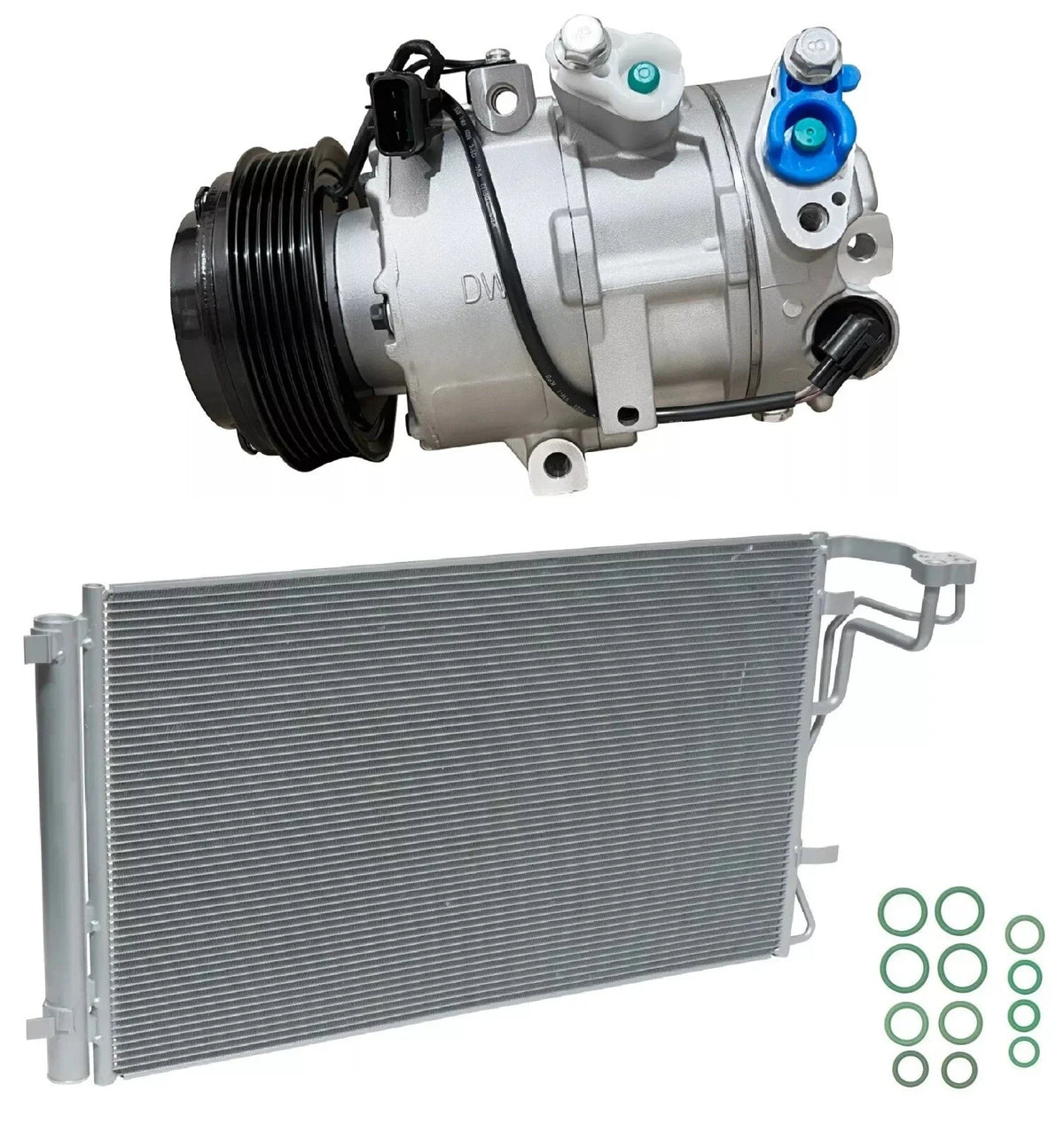 A/C Compressor Kit with Condenser Replacement for Kia Seltos 2.0L (2023–2023)