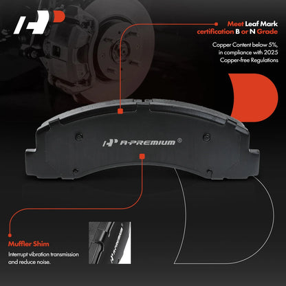 Front Brake Pad & Drilled Rotor Set for Lincoln Ford