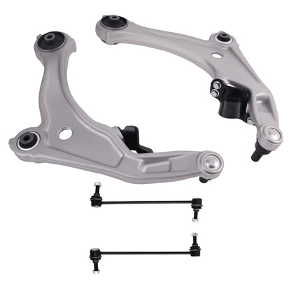 Set of 4 Front Lower Control Arms with Sway Bar Links for 2009-2014 Maxima